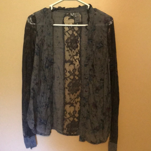 Lace long sleeve shirt - Picture 1 of 4